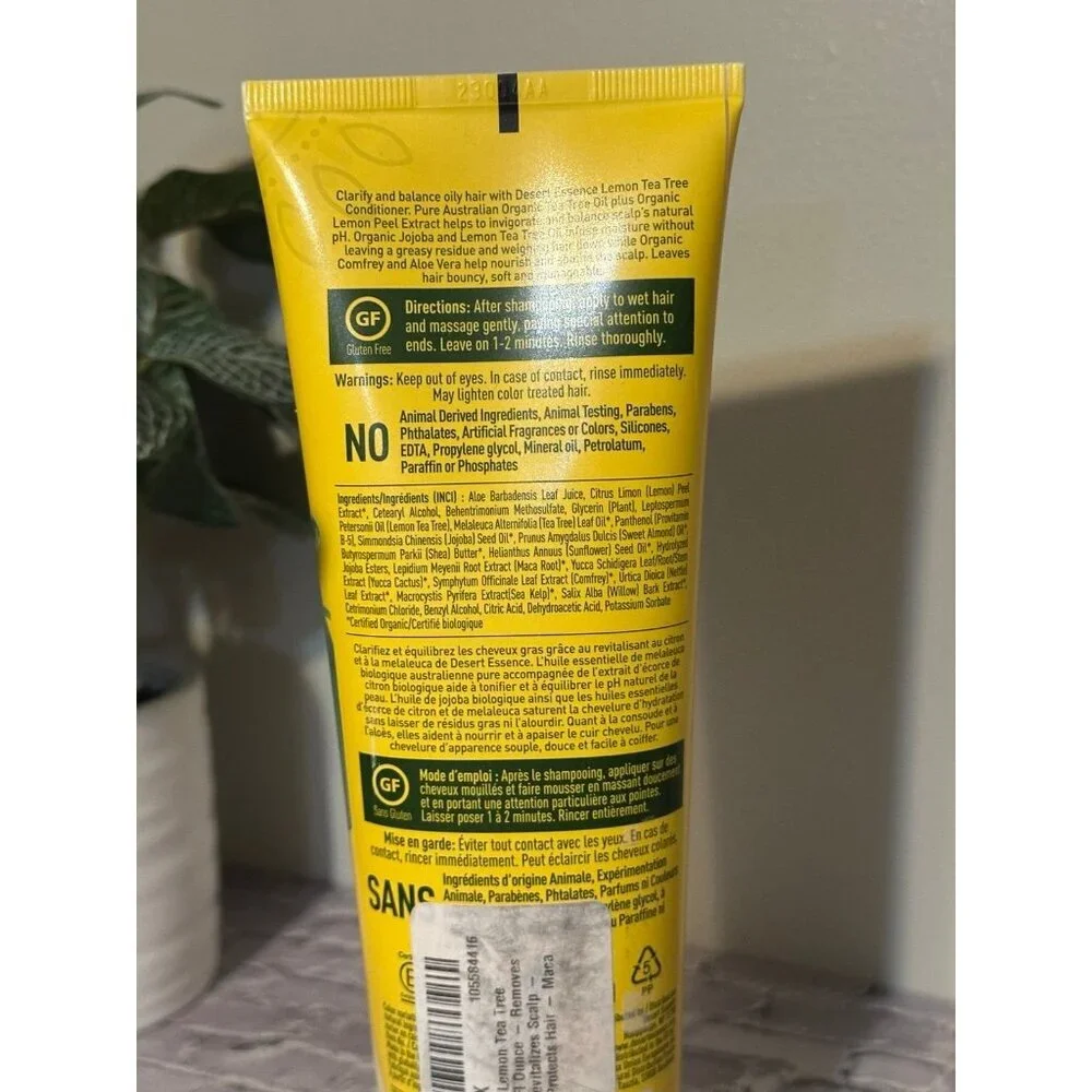 Desert Essence lemon Tea Tree Conditioner 8 fl‎ Ozs